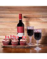 "Oh, Canada!" Cupcakes & Wine Gift Basket